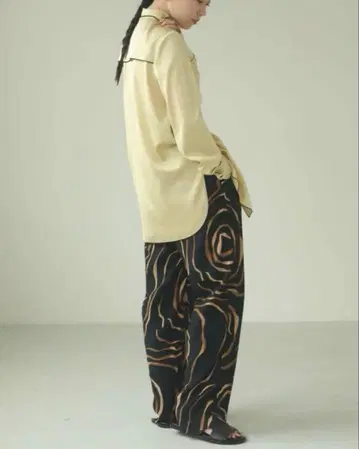 TODAYFUL 비스코스 마블 팬츠 36