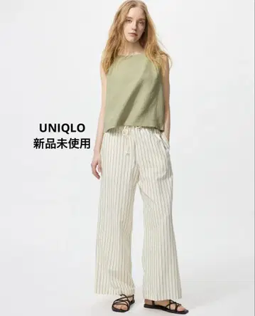 [미사용 새상품] UNIQLO 린넨 블렌드 이지 팬츠