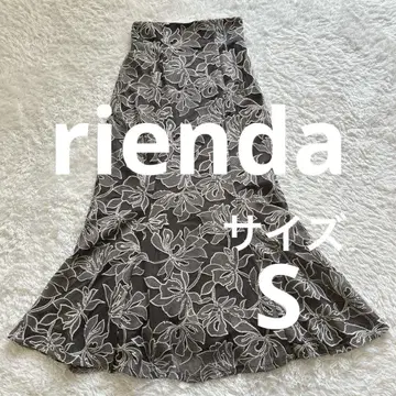 rienda 리엔다 전체 자수 자수 튤 머메이드 스커트