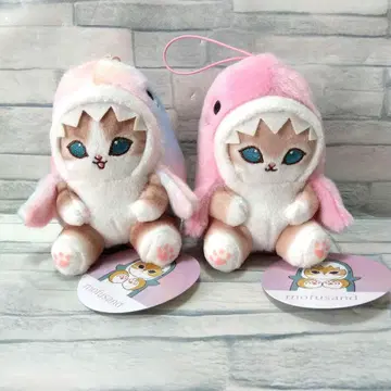 mofusand 파스텔 상어 마스코트 2종 세트