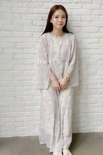 BAB 바브 시어 플라워 2way 원피스 꽃무늬 M