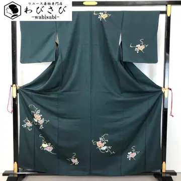 츠케사게 꽃 무늬 금박 철색 K-4963