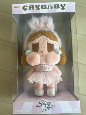 CRYBABY 봉제 인형 핑크 약 30cm
