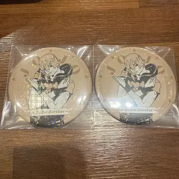 죠디오 죠스타 75mm 홀로그램 캔뱃지 죠죠월드 2점