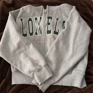 NOHANT LONELY 집업 후드티 그레이