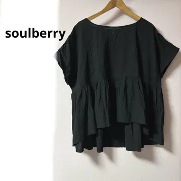 soulberry 코튼 개더 블라우스 풀오버