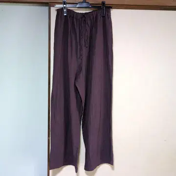 FANEUIL 브라운 프렌치 린넨 팬츠