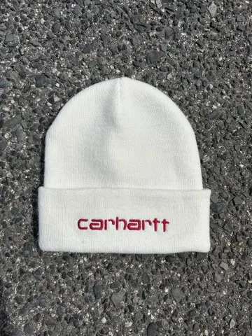 carhartt 화이트 니트 모자