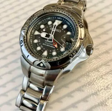 [ 레어 ] SEIKO 다이버 티타늄 scuba GMT 8F58-0020