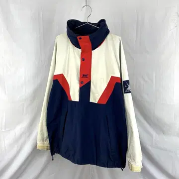90s hellyhansen 2way nylon anorak jacket
