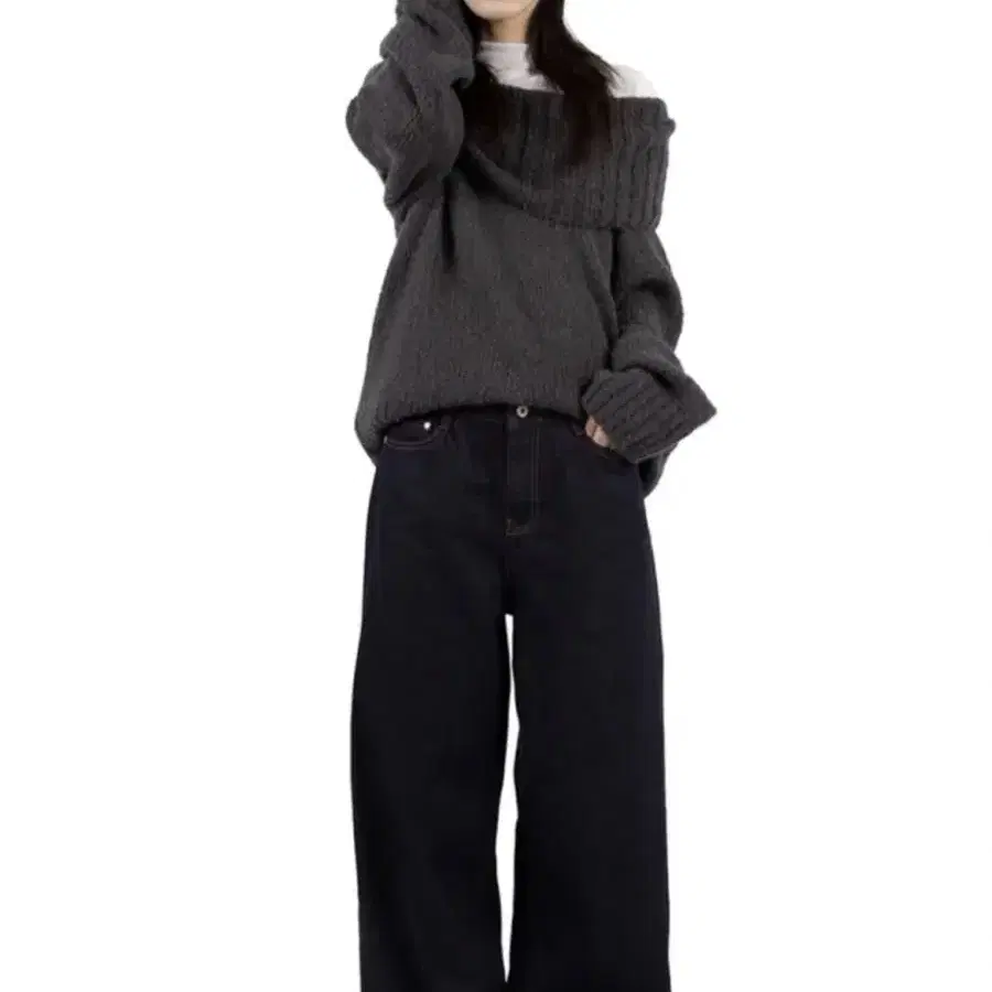 Casico Embroidered Denim Non-Fade Pants Black M on Bunjang