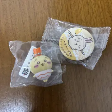 쿠라스시 벳쿠라폰 키링 캔뱃지 토끼 2개