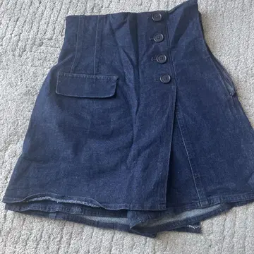 스나이델 데님 스커트