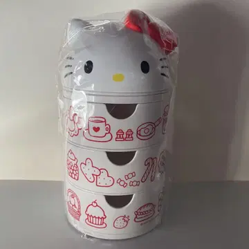헬로키티 키티 3단 체스트 보관 케이스 헤이세이 레트로