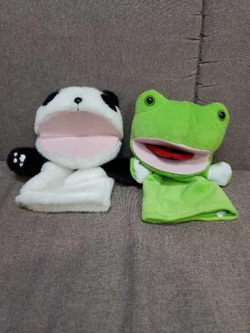 팬더와 개구리 퍼펫 세트