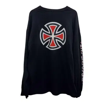 INDEPENDENT 블랙 롱 T 귀한 2XL 사이즈