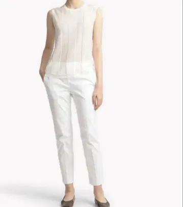 theory 띠어리 STRETCH CANVAS 화이트 팬츠 00