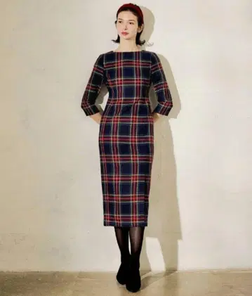 JENNE 체크 원피스