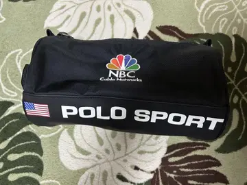 폴로 스포츠 NBC 로고 파우치 블랙