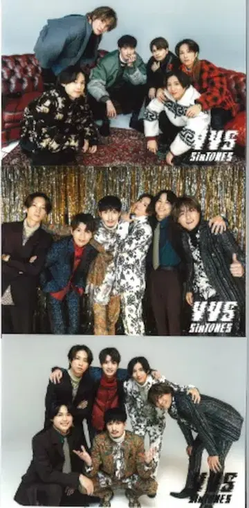 SixTONES 24년 VVS 단체 사진 세트