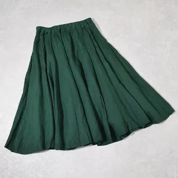 팔라스 팰리스 Pal'las Palace 린넨 100% 린넨 스커트 그린