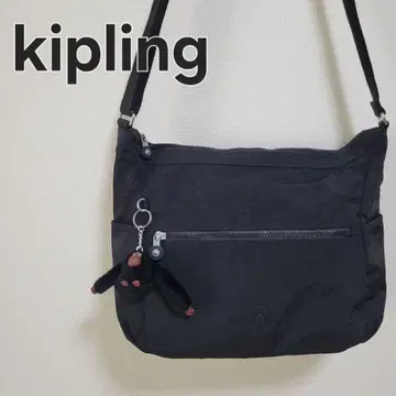 키플링 숄더백 블랙