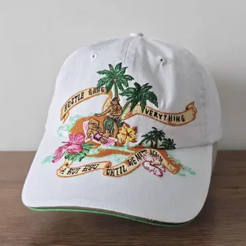 미국 구매 USA 여름 비치 하와이안 베어 캡 모자 unisex