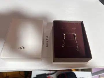 ete 실버 체인 귀걸이