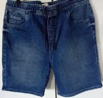 자라 데님 블루 XL 숏 팬츠