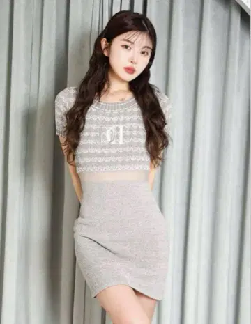 Darich DD 마린 보더 니트 미니 원피스