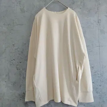 안티카 빅 실루엣 포켓 블라우스 튜닉 아이보리