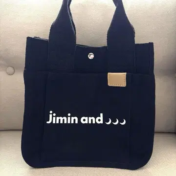 bts 핸드백 캔버스 백 포켓 토트백 지민 블랙