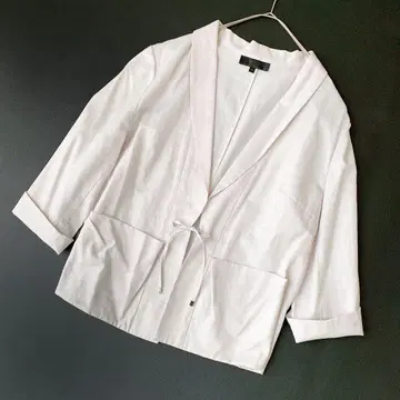 언타이틀 빅 사이즈 코튼 린넨 테일러드 자켓 2XL