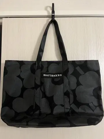 marimekko 블랙 플라워 토트백