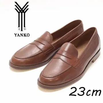 B7309 YANKO 얀코 가죽 코인 로퍼 신발 4 1/2