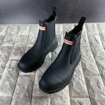 새상품 / 39 HUNTER 헌터 첼시 부츠 사이드고어 FSC 블랙