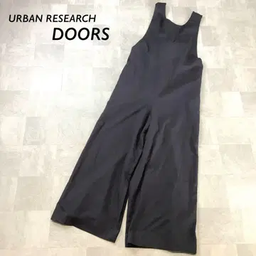 URBAN RESEARCH DOORS 린넨 혼방 살로펫 팬츠 블랙