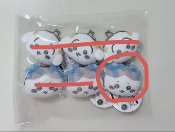 치이카와 (먼작귀) 미니 가마구치 리본 하치와레