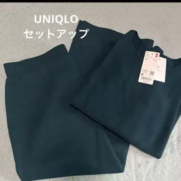 유니클로 UNIQLO 라이트 니트 셋업 상의M 스커트L