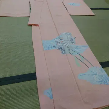 별주 2척 소매 호몬기 순수 실크 이중 기모노 정통 앤티크 상품
