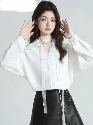 의류 여성용 화이트 티셔츠