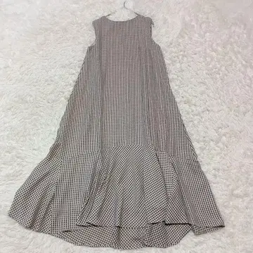 BASEMENT online 체크 원피스 슬리브리스 SHORT