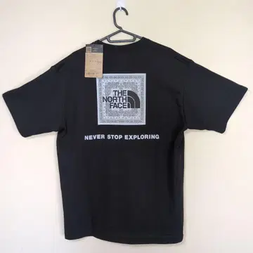 THE NORTH FACE 반다나 패턴 티셔츠 M 블랙