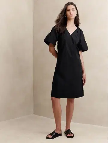 BANANA REPUBLIC 퍼프 슬리브 미니 원피스