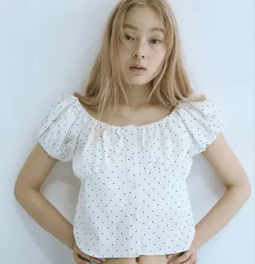 fekete 2WAY PUFF SLEEVE BLOUSE