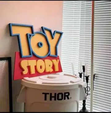 토이스토리 로고 피규어 3D