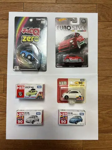 미니카 세트 Q ZERO FIAT 500 토미카 90