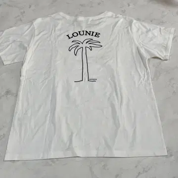 LOUNIE 팜 트리 티셔츠 2020 화이트