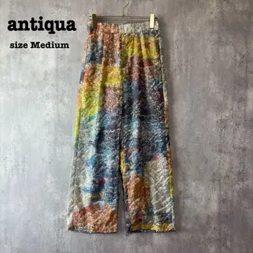 antiqua 안티카 마블 패턴 자카드 팬츠 팬츠 여성용