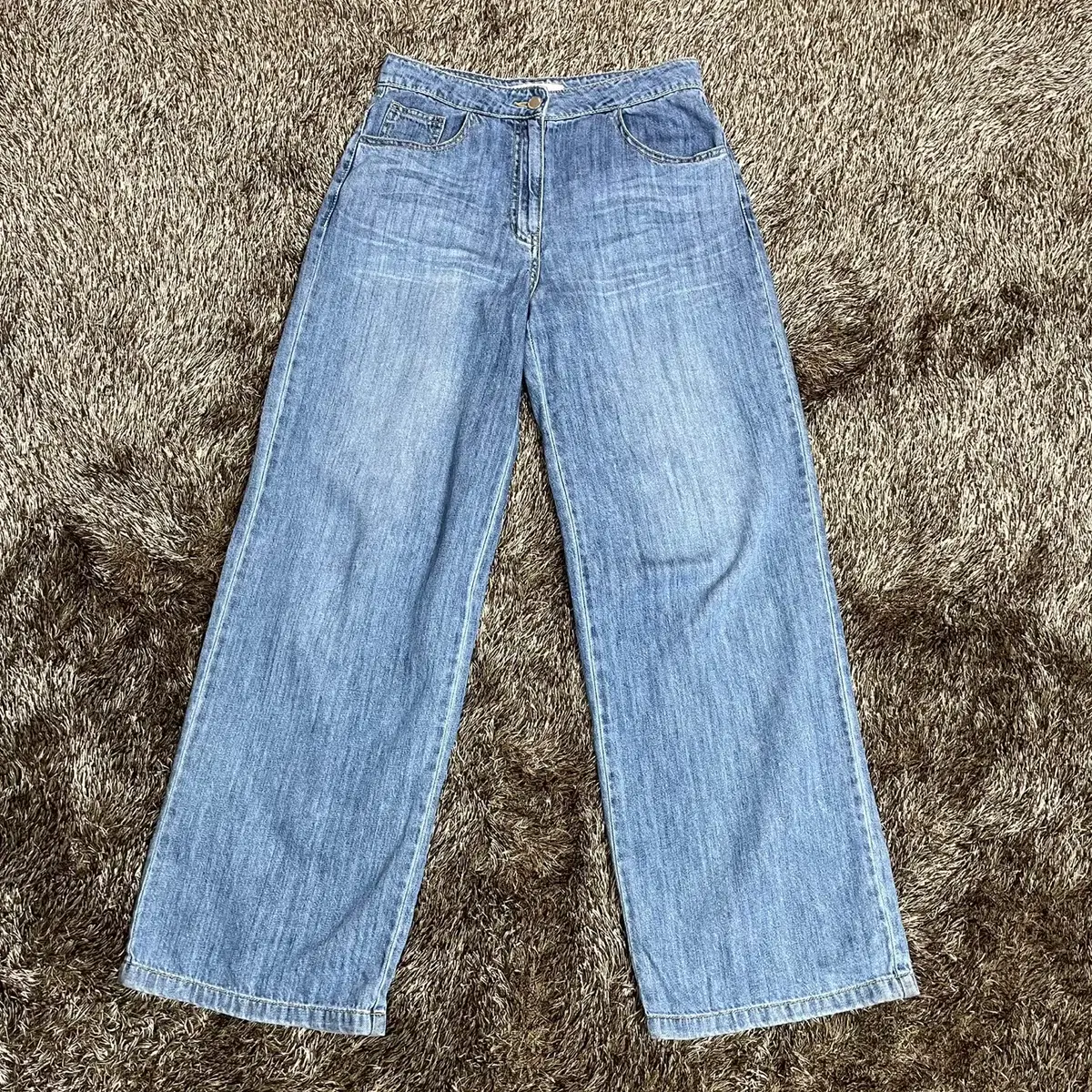 【MODIMOOD】DAILY WIDE WASHING DENIM Modi Mood Wide Washing Denim S, Brand New on Bunjang Global
